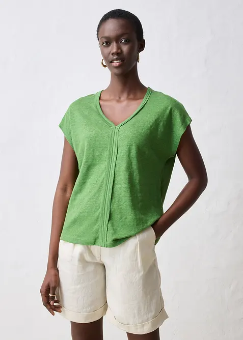 Triko z čistého lnu, bonprix