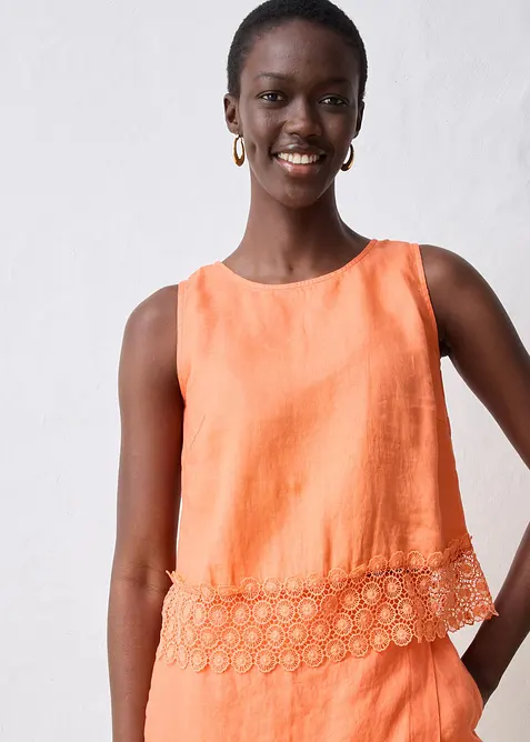 Top z čistého lnu, bonprix