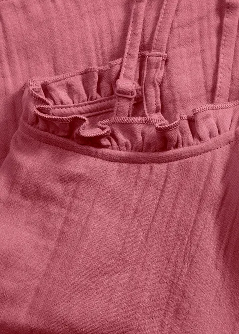 Krátké pyžamo z měkkého mušelínu, se špagetovými ramínky, bonprix