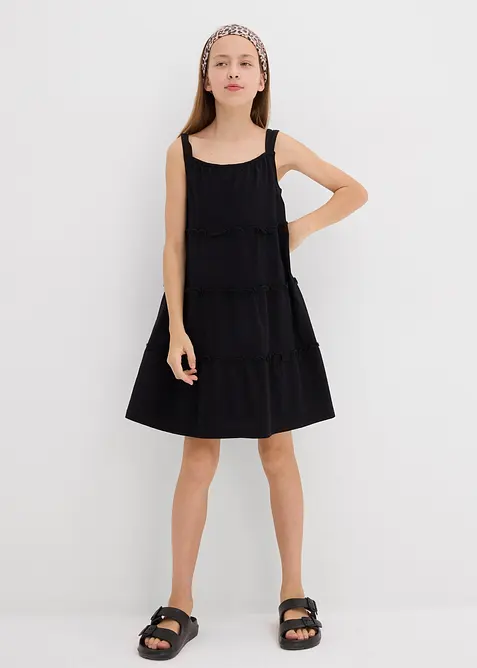 Šaty na ramínka, z čisté organické bavlny, bonprix