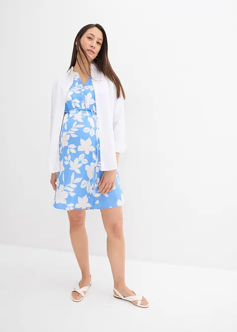 Těhotenské a kojicí halenkové šaty 2 v 1, ze splývavé viskózy, bonprix