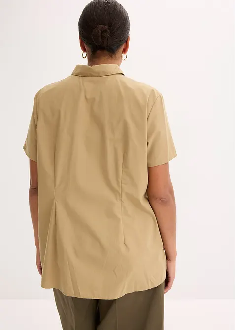 Halenka s krátkým rukávem, z popelínu, bonprix