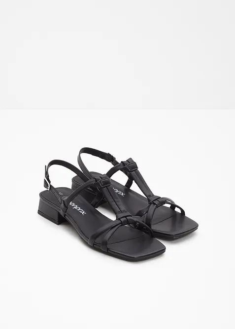 Páskové sandály na podpatku, bonprix