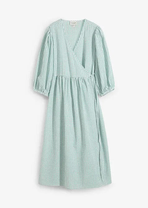 Zavinovací šaty ze strukturovaného materiálu, bonprix