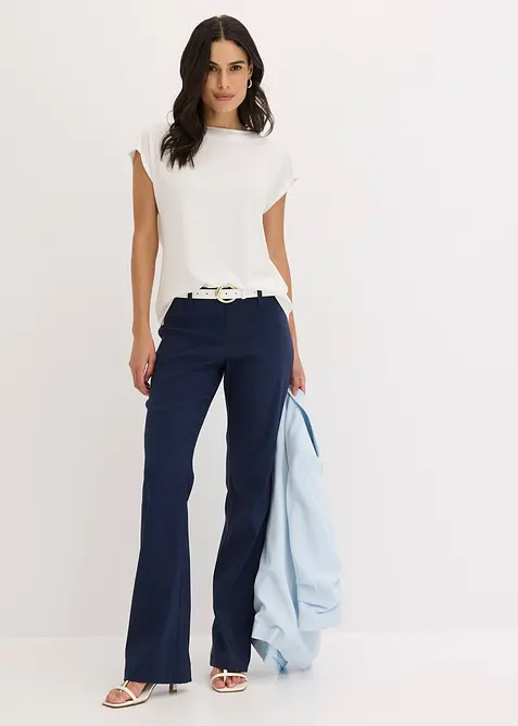 Strečové kalhoty, Bootcut, bonprix