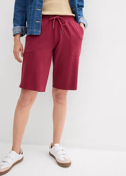 Bermudy z teplákoviny z čisté bavlny, bonprix