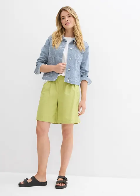 Bermudy ze směsi lnu a bavlny, bonprix