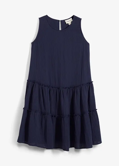 Midi šaty ze vzdušného mušelínu, bonprix