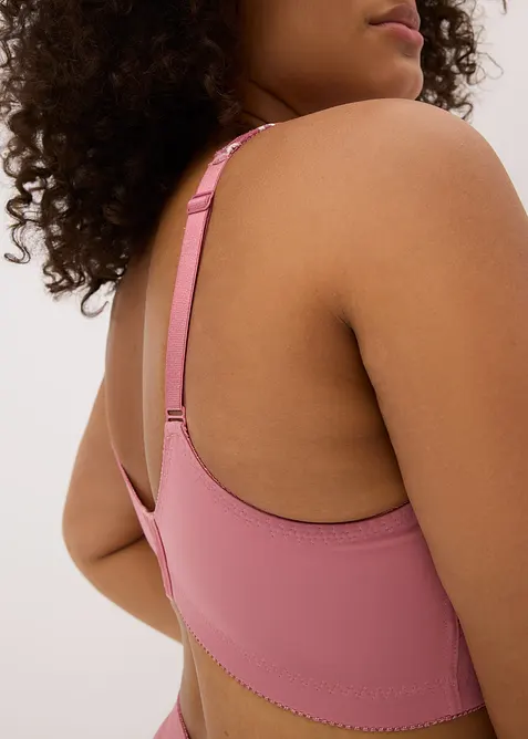 Zmenšovací podprsenka bez kostic, s polstrovanými ramínky, bonprix