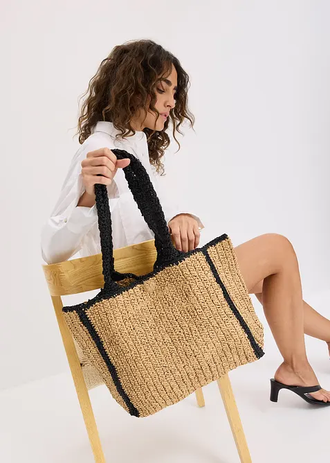 Velk&aacute; slaměn&aacute; ta&scaron;ka, bonprix