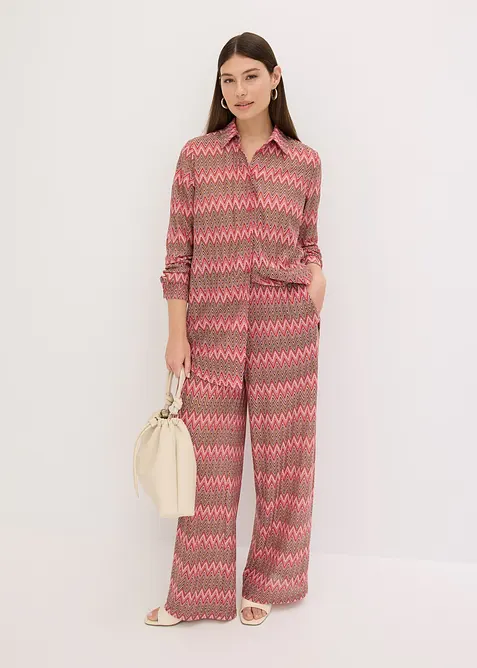 Dlouhá halenka s háčkovaným vzhledem, bonprix