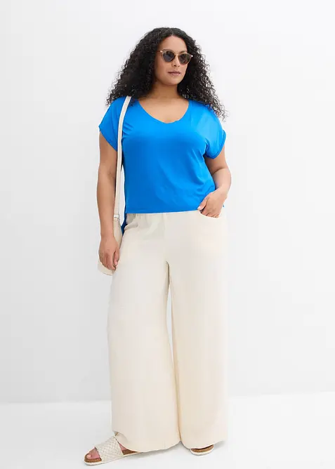 Oversize tričko ze splývavé směsi s viskózou, bonprix