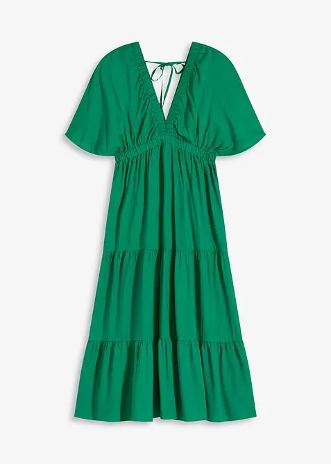 Midi šaty ze splývavé viskózy, bonprix