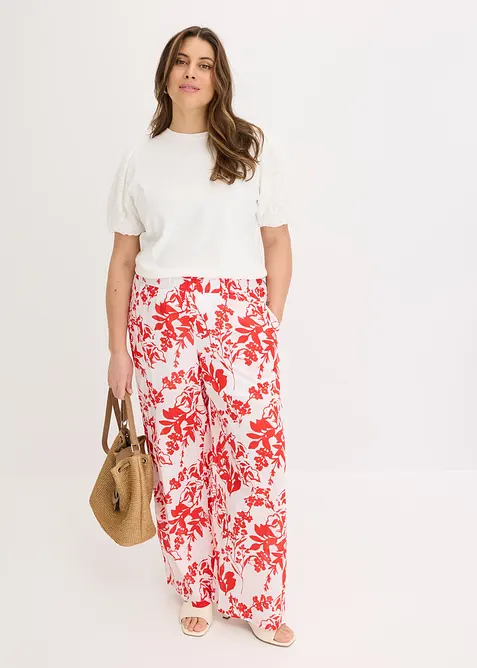 Kalhoty z čist&eacute; bavlny, bonprix