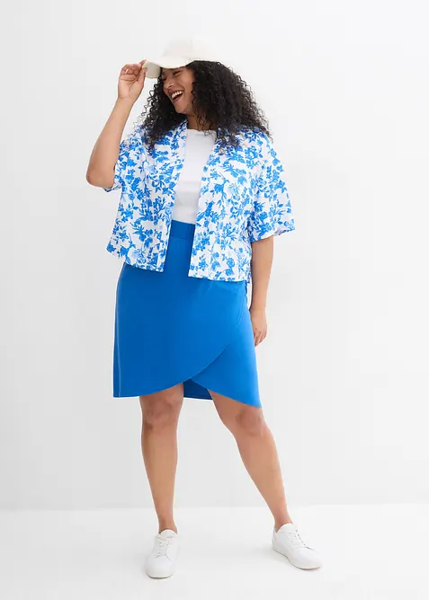 Žerzejová sukně ze splývavé viskózové směsi, bonprix