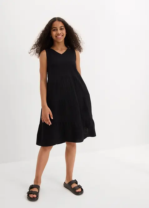 Šaty na ramínka z měkkého mušelínu, bonprix