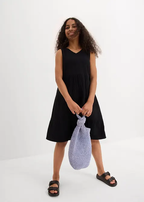 Šaty na ramínka z měkkého mušelínu, bonprix