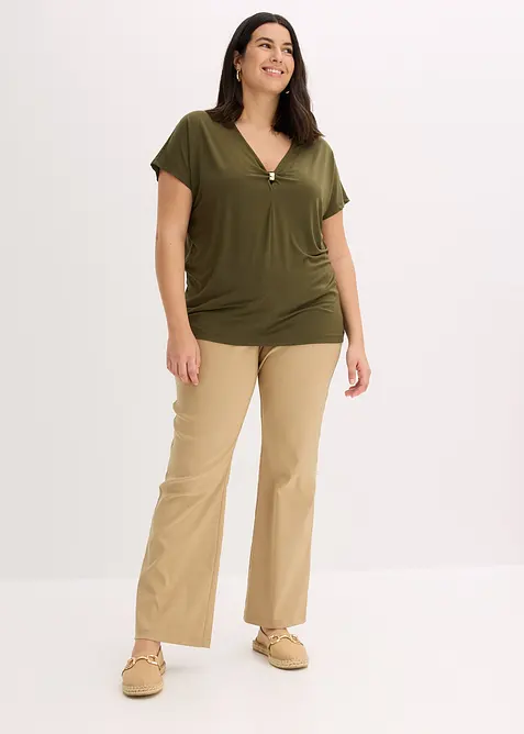 Tričko s ozdobn&yacute;m kroužkem, bonprix