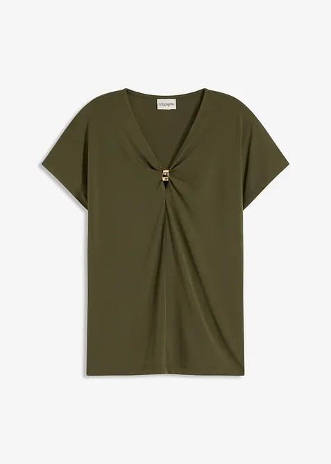 Tričko s ozdobným kroužkem, bonprix