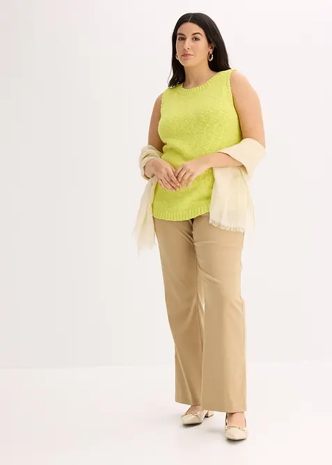 Pletený top z bavlny, s nopkovou strukturou, bonprix