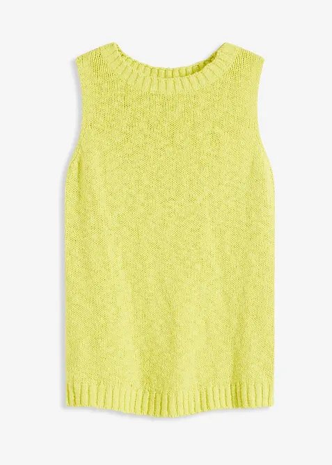 Pletený top z bavlny, s nopkovou strukturou, bonprix