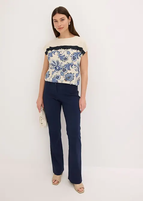 Oversize triko s krajkovou légou, bonprix