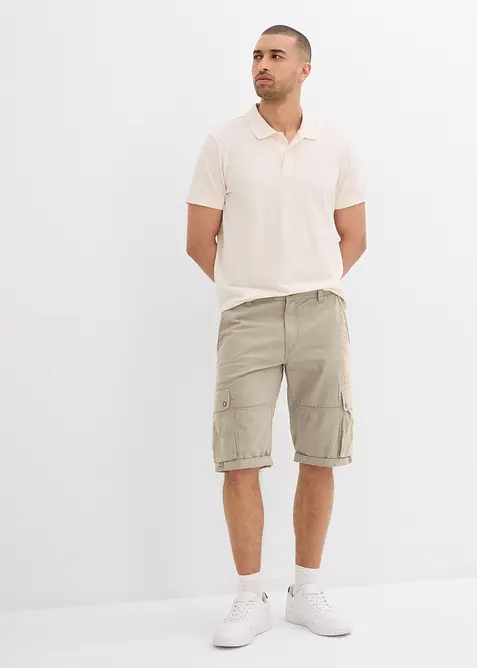 Cargo bermudy z čisté bavlny, Regular Fit, bonprix