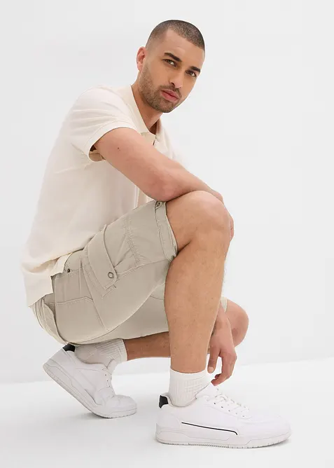 Cargo bermudy z čisté bavlny, Regular Fit, bonprix