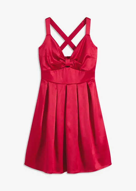 Minišaty z lesklého saténu, bonprix