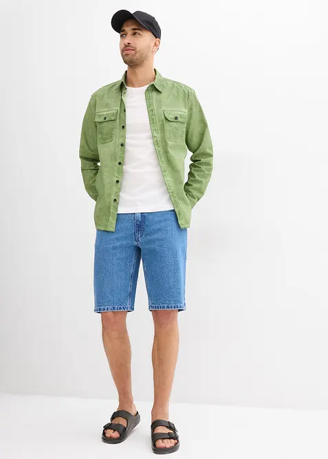 Strečové džínové bermudy, Relaxed Fit, bonprix