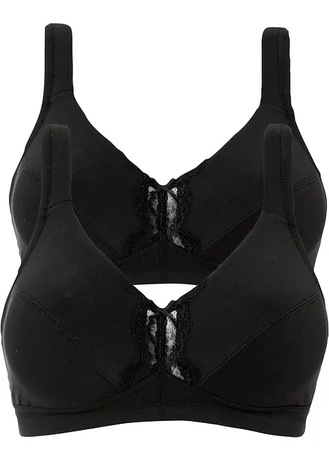 Podprsenka bez kostic s organickou bavlnou (2 ks v balen&iacute;), bonprix