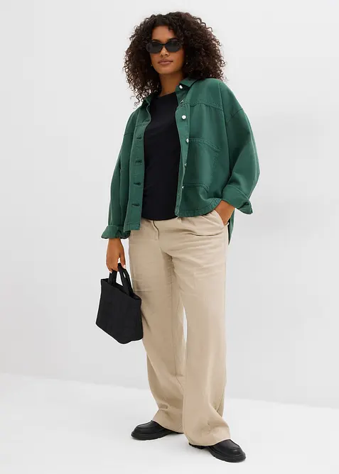 Košilová bunda z čisté bavlny, bonprix