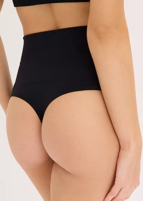 Beze&scaron;v&eacute; stahovac&iacute; kalhotky tanga, lehk&yacute; tvaruj&iacute;c&iacute; efekt (2 ks v balen&iacute;), bonprix
