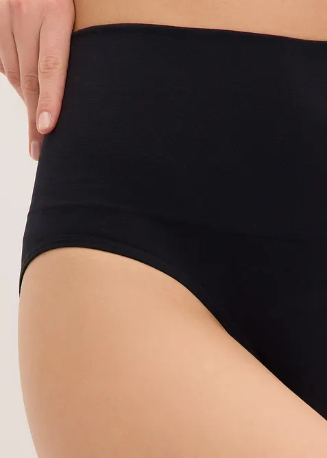 Bezešvé stahovací kalhotky se středním tvarujícím efektem (2 ks v balení), bonprix