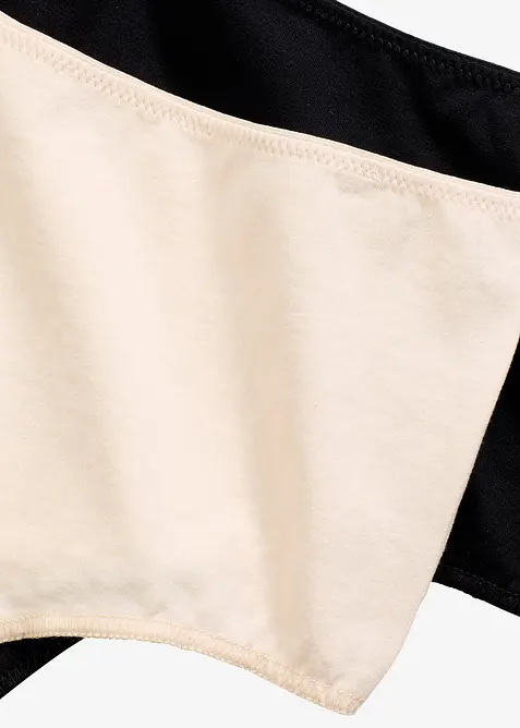 Tanga s vysokým pasem, s měkkou bavlnou (4 ks v balení), bonprix