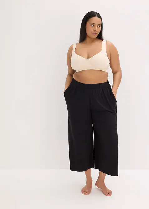 Nevyztužená hladká podprsenka bez kostic, s organickou bavlnou (2 ks v balení), bonprix