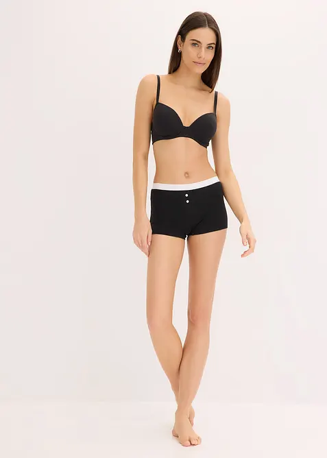 Vyztužená podprsenka s kosticemi, s organickou bavlnou (2 ks v balení), bonprix