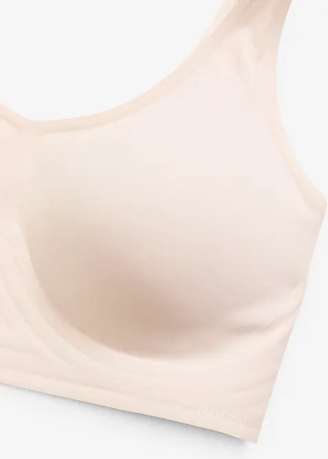 Vyztužená podprsenka Feel Comfort, laserově vyřezávaná, bez kostic, bonprix