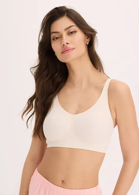 Vyztužená podprsenka Feel Comfort, laserově vyřezávaná, bez kostic, bonprix