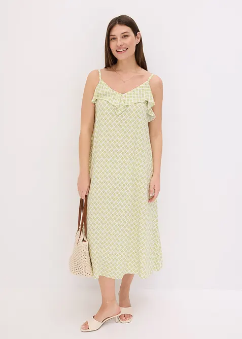 Midi šaty s rýškem, bonprix