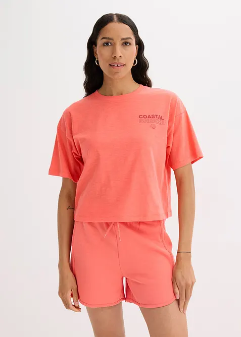 Oversize tričko z čisté organické bavlny, bonprix