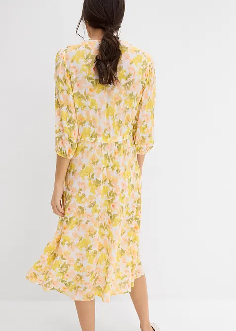 Šaty ze strukturovaného mačkaného materiálu, bonprix