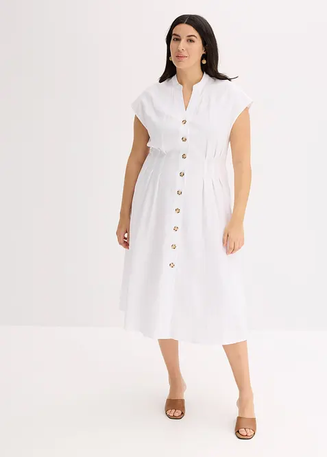 Midi &scaron;aty z lehk&eacute; lněn&eacute; směsi, bonprix