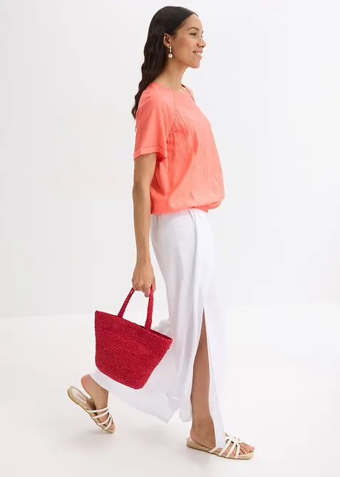 Halenka s krátkým rukávem, z měkké viskózové směsi, bonprix