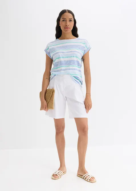 Šortky z lehké lněné směsi, bonprix