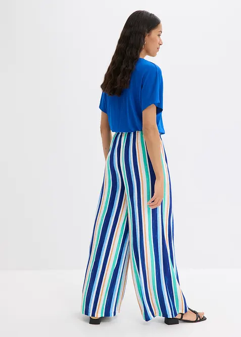 &Scaron;irok&eacute; kalhoty z jemn&eacute; visk&oacute;zy, bonprix