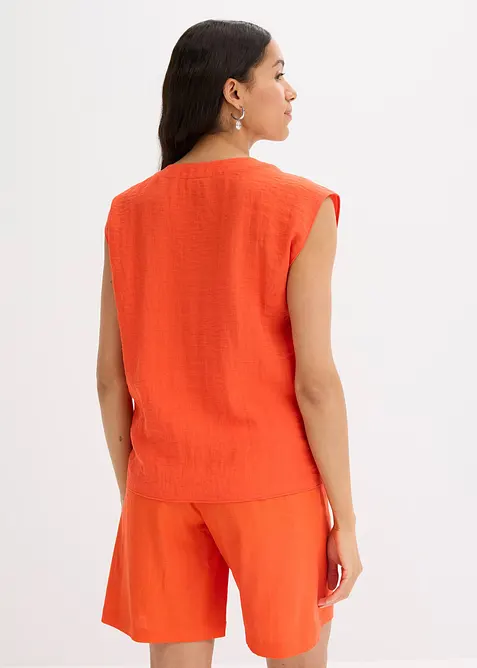 Halenkový top z lehké směsi s viskózou, bonprix