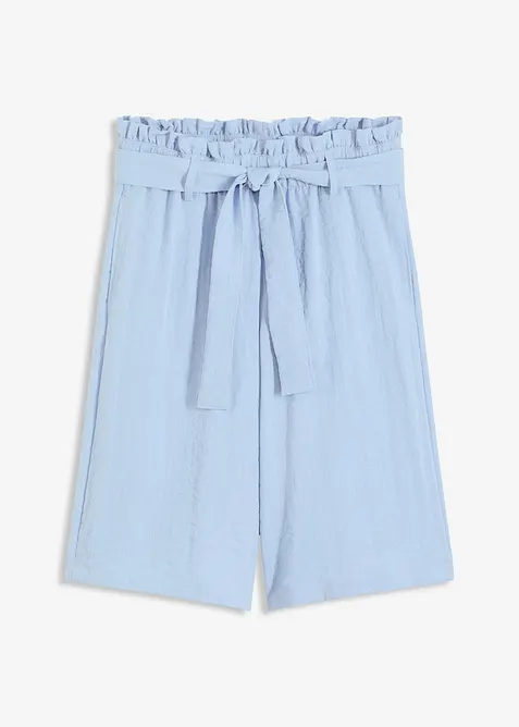 Bermudy bez zapínání, ze splývavé směsi s viskózou, bonprix