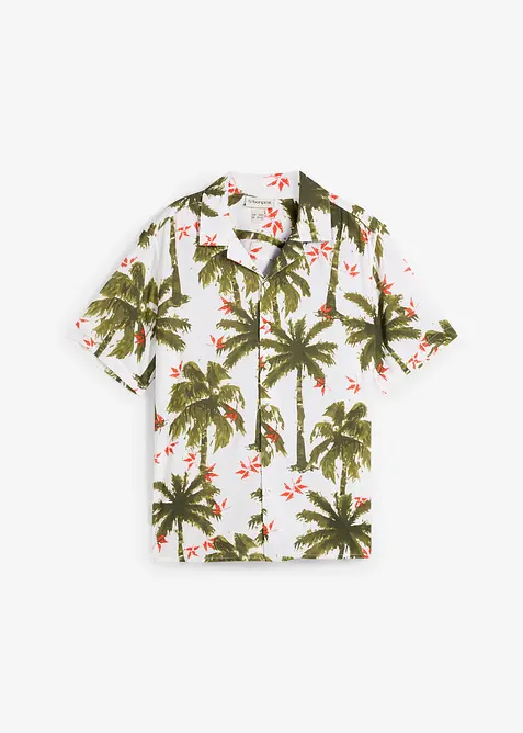 Košile s krátkým rukávem, z viskózy, Loose Fit, bonprix