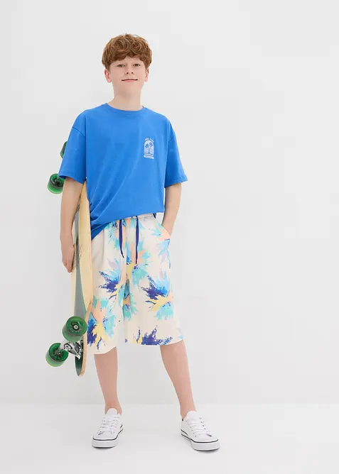 Teplákové bermudy z organické bavlny, bonprix